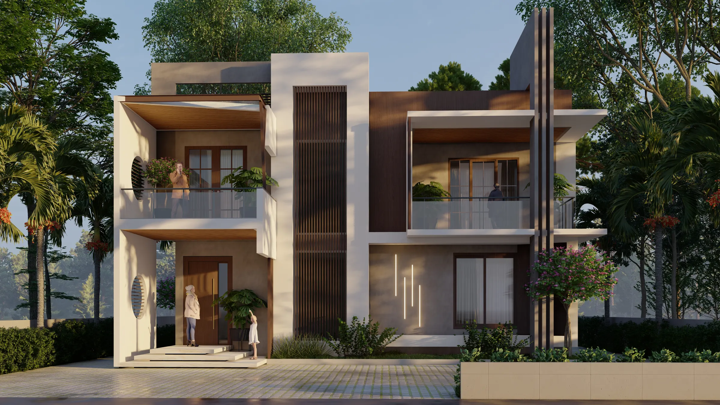 Contemporary Duplex